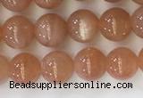 CSS704 15.5 inches 6mm round natural golden sunstone beads