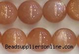 CSS710 15.5 inches 8mm round natural golden sunstone beads