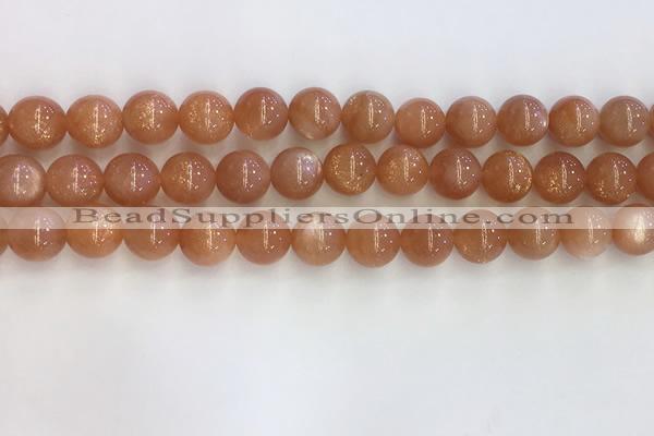 CSS710 15.5 inches 8mm round natural golden sunstone beads