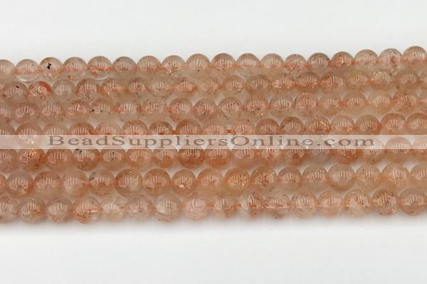 CSS751 15.5 inches 6mm round golden sunstone beads wholesale