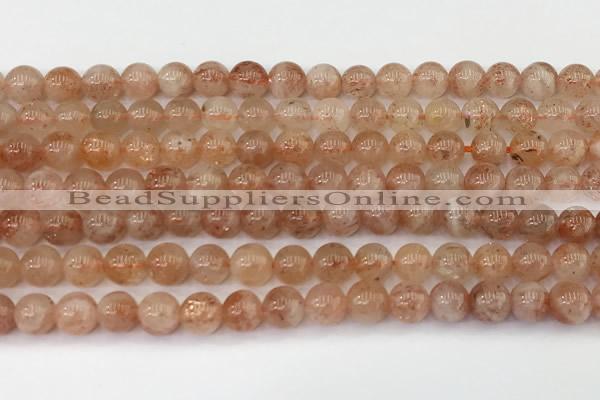 CSS761 15.5 inches 6mm round golden sunstone beads wholesale