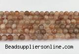 CSS763 15.5 inches 8mm round golden sunstone beads wholesale