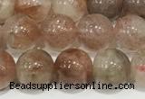 CSS801 15 inches 8mm round rainbow sunstone beads