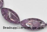 CSU24 AB grade 20*40mm flat rice dyed natural sugilite beads