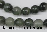 CSW14 15.5 inches 10mm faceted round seaweed quartz beads wholesale