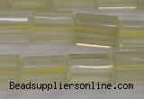 CTB104 15.5 inches 11*15mm faceted tube lemon quartz beads