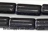 CTB1048 15 inches 8*16mm - 8*18mm tube blue goldstone beads