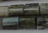 CTB107 15.5 inches 11*15mm faceted tube labradorite gemstone beads