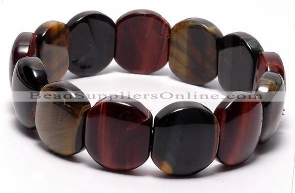 CTB25 7 inches 16*18mm tiger eye stretch bracelet wholesale