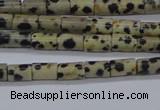 CTB305 15.5 inches 4*6mm tube dalmatian jasper beads wholesale