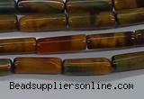 CTB352 15.5 inches 4*13mm tube tiger eye beads wholesale