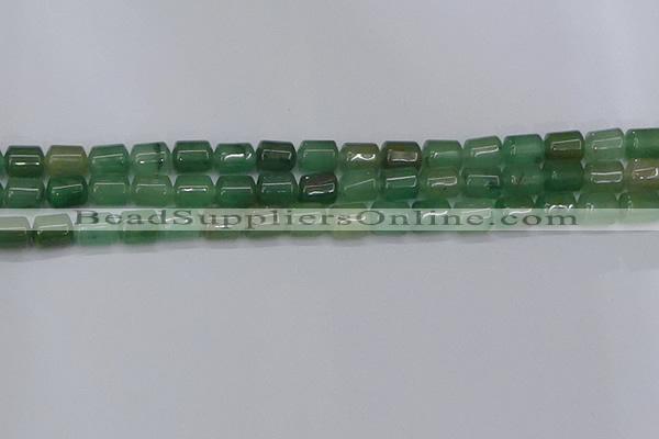 CTB705 15.5 inches 6*8mm tube green aventurine beads wholesale