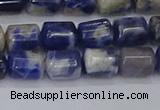 CTB715 15.5 inches 6*8mm tube white lace sodalite beads wholesale