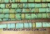 CTB802 15.5 inches 1mm tube turquoise beads wholesale