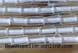 CTB810 15.5 inches 2*4mm tube white crystal beads wholesale