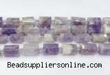 CTB887 15.5 inches 13*25mm - 14*19mm faceted tube lavender amethyst beads