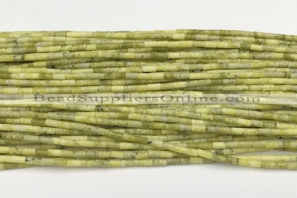 CTB967 15 inches 2*4mm tube jade beads