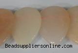 CTD02 Top drilled 22*30mm flat teardrop pink aventurine beads