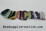 CTD1514 Top drilled 35*50mm - 40*55mm freeform agate slab beads