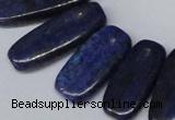 CTD1581 Top drilled 10*20mm - 12*35mm freeform lapis lzuli beads