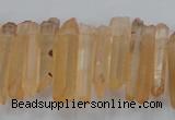 CTD1630 Top drilled 5*20mm - 8*30mm sticks red quartz beads