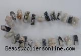 CTD1647 Top drilled 15*20mm - 20*35mm freeform druzy agate beads