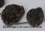 CTD1673 Top drilled 18*25mm - 25*35mm freeform druzy agate beads