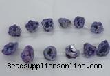 CTD1682 Top drilled 15*25mm - 30*35mm nuggets druzy agate beads