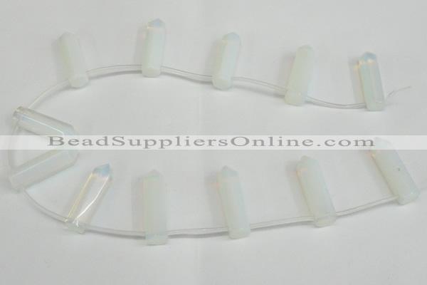 CTD1800 Top drilled 10*30mm - 10*32mm sticks opal beads wholesale