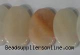 CTD21 Top drilled 20*30mm oval pink aventurine beads wholesale