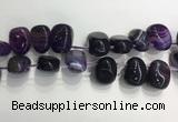 CTD2122 Top drilled 15*25mm - 18*25mm freeform agate beads