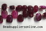 CTD2123 Top drilled 15*25mm - 18*25mm freeform agate beads