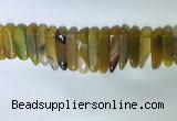 CTD2164 Top drilled 8*20mm - 10*40mm sticks agate gemstone beads