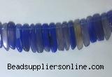 CTD2168 Top drilled 8*20mm - 10*40mm sticks agate gemstone beads