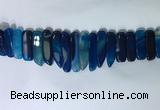 CTD2170 Top drilled 8*20mm - 10*40mm sticks agate gemstone beads