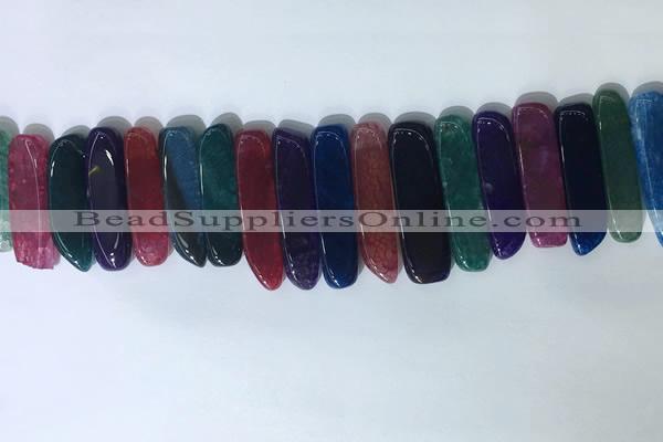 CTD2175 Top drilled 8*20mm - 10*40mm sticks agate gemstone beads