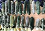 CTD2245 Top drilled 10*22mm - 12*45mm faceted nuggets Indian agate beads