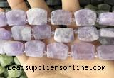 CTD2282 Top drilled 15*20mm - 17*23mm freeform lavender amethyst beads