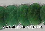 CTD23 Top drilled 20*30mm oval green aventurine beads wholesale