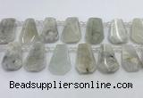 CTD2331 Top drilled 16*18mm - 20*30mm freeform white moonstone beads