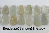 CTD2361 Top drilled 16*18mm - 20*30mm faceted freeform moonstone beads