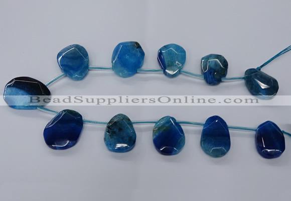 CTD2568 15.5 inches 18*25mm - 30*40mm freeform agate beads