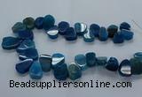 CTD2604 Top drilled 13*18mm - 23*33mm freeform agate beads