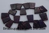 CTD2652 Top drilled 25*35mm - 30*40mm trapezoid sea sediment jasper beads