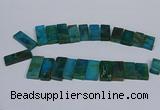 CTD2667 Top drilled 14*27mm - 16*42mm rectangle agate jasper beads