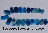 CTD2747 Top drilled 18*25mm - 22*40mm freeform agate beads