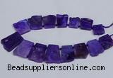 CTD2755 Top drilled 25*30mm - 35*45mm freeform agate beads