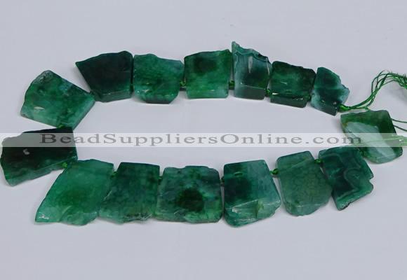 CTD2759 Top drilled 25*30mm - 35*45mm freeform agate beads