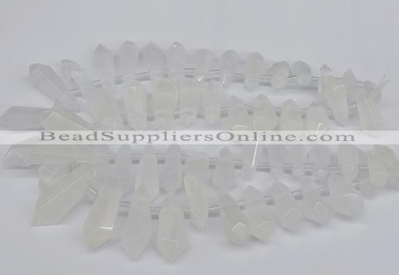 CTD2849 Top drilled 10*20mm - 15*50mm sticks quartz beads