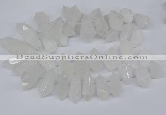 CTD2859 Top drilled 15*20mm - 22*50mm sticks quartz beads